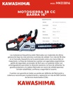 MOTOSIERRA KAWASHIMA DAKOTA 45CC BARRA 18 PULG