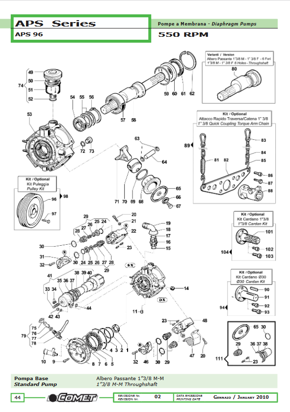 6093001300 BOMBA APS-96 M-H 