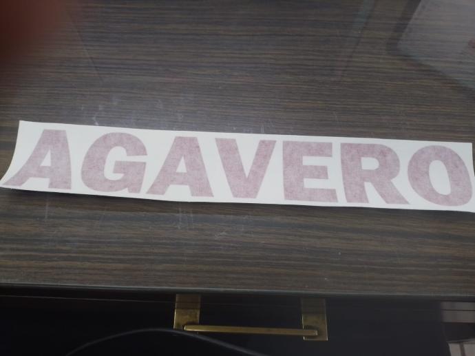 CALCOMANIA TEXTO AGAVERO