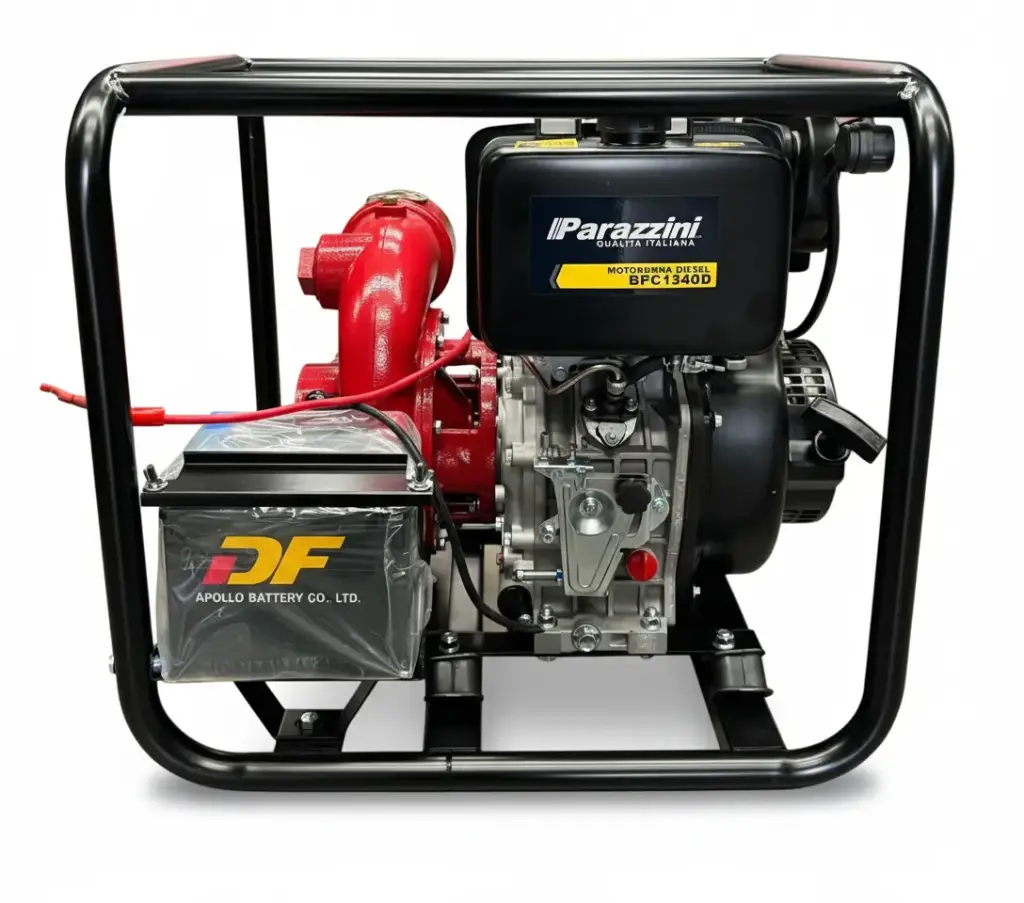 MOTOBOMBAS 13HP DIESEL CENTRIFUGA 4PULG CON ARRANQUE ELÉCTRICO Y MANUAL