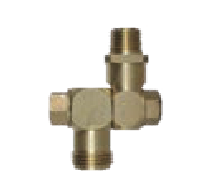 900049 SWIVEL SENCILLO GIRATORIO LATON 11/16 ROSCA x 1/4
