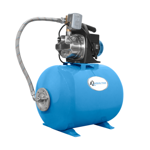 PRES-PET13-100L BOMBA AQUA PAK CON TANQUE AQ HORIZONTAL MEMBRANA
